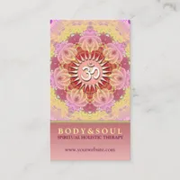 Feminine Beauty Om Yoga New Age Business Card