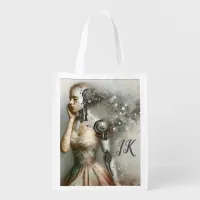 Female Cyborg Woman Ai Art Personalized Grocery Bag