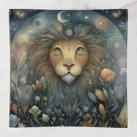 Leo Lion Zodiac Astrology Mystical Birthday Trinket Tray