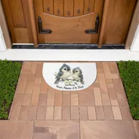 Bold Curious Tufted Titmouse Doormat