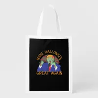 Halloween  Trumpkin Tri-Blend Grocery Bag