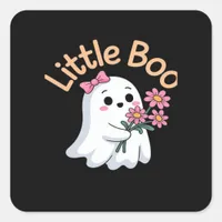 Halloween Boo Cute Family Square Sticker