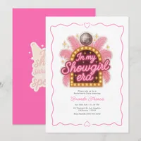 Disco Glam Hot Pink Showgirl Era Bachelorette Invitation