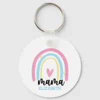 Personalized Rainbow Mama - Mother's Day Keychain