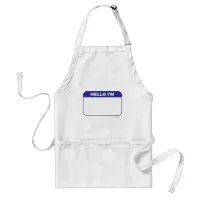 Promotional Custom Name Tag Add Your Info Adult Apron