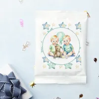 Watercolor Twin Boys Baby Shower Lemonade Drink Mix