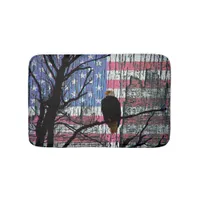 American Bald Eagle and Flag Bath Mat