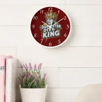 The Dumpster Dive Kings Crest Clock