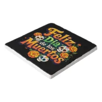 Colorful Day of the Dead Candy Skulls Marigolds Trivet