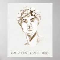 *~*  Mythology DAVID AP45 Greek God Faith Poster