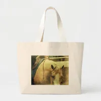 Western Palomino Large Tote Bag