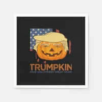 Trumpkin Halloween Funny Design Napkins