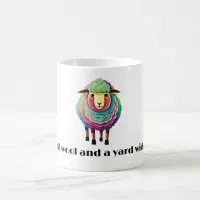 Colorful Sheep Illustration Coffee Mug