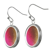 Shades in Pink & Bronze Abstract Drop Earrings