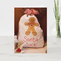 Santa's Sack Country Style Christmas Card