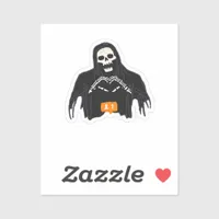 Skeleton Hand Heart Follower Classic Sticker