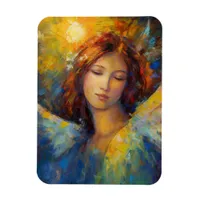 Blue Yellow Angel Glows All Occasions  Magnet
