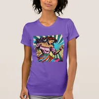 Pretty Woman Dancing Salsa Pop Art T-Shirt