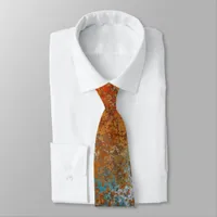 Rusty, Verdigris, Grunge Steampunk Neck Tie