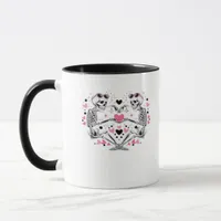Skeleton Heart Hands Viral Trendy Vibe Mug