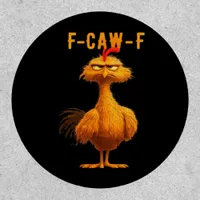 Gothic F-Caw-F Crow Funny Humor Patch