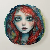 The Goddess Brigid Round Pillow