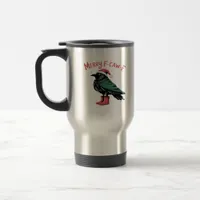 Merry Christmas F Caw F Vintage Classic Style Travel Mug