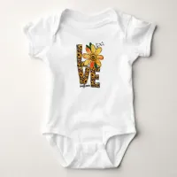 Sunflower Love Baby Bodysuit