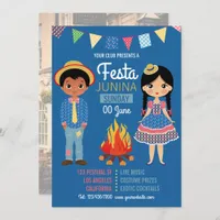 Festa Junina Corporate/Club Party photo Invitation