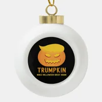 Trumpkin Make Halloween Great Again – Basic Parody Ceramic Ball Christmas Ornament