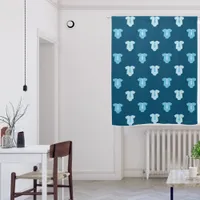 Sweet Baby Boy Blue Fashion Dark Blue Nursery Blackout Curtains