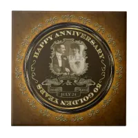 Vintage 50th Anniversary ID195 Tile