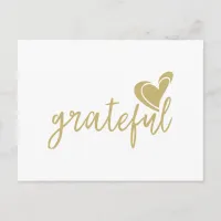 grateful heart holiday postcard