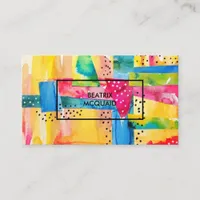 Colorful Abstract Designer Modern Business Card