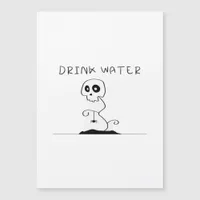 Drink Water - Eat Drink And Be Scary Retro Classic