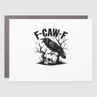 F-Caw-F Essential Minimal Clean Car Magnet