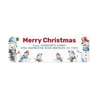 Christmas Return Address Label