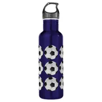 American Soccer or Association Football Ball Water Bottle