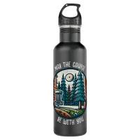 May the Course Be with You Disc Golf  Stainless Steel Water Bottle