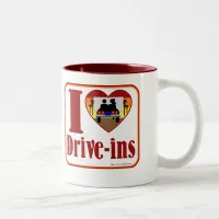 I love drive ins! Two-Tone coffee mug