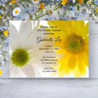 Yellow and White Daisies Bridal Shower Invitation