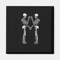Skeleton Heart Hands Sign Halloween Costume Classi Magnet