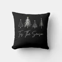 Tis The Season Christmas Retro Classic Throw Pillow