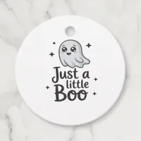 Just Little Boo Funny Design Favor Tags