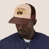 Last Rodeo Groom Custom Name Cowboy Sunset Trucker Hat