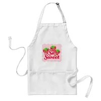 Oh So Sweet Strawberry Cuties Fun Cartoon Adult Apron