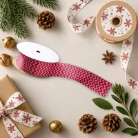 Bold Red Chevron Zigzag Holiday Ribbon 