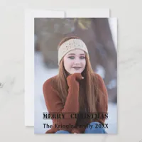 Merry Christmas Stamped Holiday Card