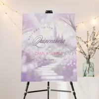 Fairytale Quinceanera Welcome Lavender ID1030 Foam Board