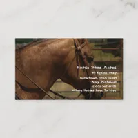 Horse Shoe Acres Western Business Card